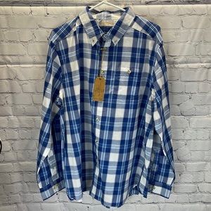 ⭐️NWT Narragansett Traders Mens plaid button down shirt SZ XL